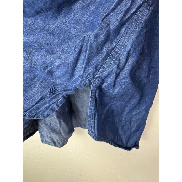 Coolibar Long Sleeve Chambray Denim Tunic Top Women Plus size 3X UPF 50+ Blue - Picture 11 of 16